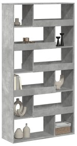 betonszürke szerelt fa térelválasztó 100 x 33 x 187,5 cm