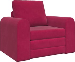 vidaXL Kanapéágy Bordó 98 x 71 x 83 cm Bársony
