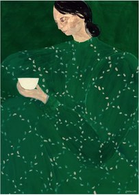 Poszter 30x40 cm Coffee Alone At Place De Clichy – Sofia Lind – The Poster Club