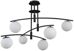 ITALUX PND-31322-6A-SB SENAI Többágú Függesztett Lámpa Fehér, Fekete G9 IP20