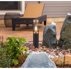 Globo 3158BC - Kültéri lámpa BOSTON 1xE27/23W/230V IP44 45 cm fekete/réz