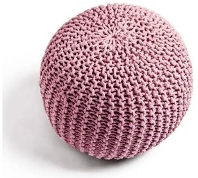 Rózsaszín kötött puff Jagger – Bonami Essentials