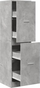 vidaXL betonszürke szerelt fa patikaszekrény 40 x 41 x 144,5 cm