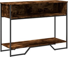 vidaXL füstös tölgy színű szerelt fa tálalóasztal 100x35x74,5 cm