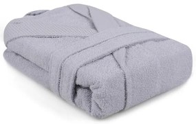 Szürke pamut fürdőköpeny M Cappa – Foutastic