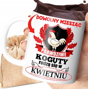 Bögre Valódi Kakasok Születnek Március Január Nyomtatás Születésnap Ajándék