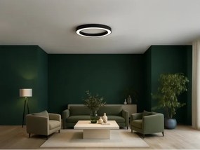 LED mennyezeti lámpa LED/100W/230V 3000/4000/6500K átm. 100 cm fekete