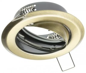 Lámpa Mennyezeti lámpatest PARMA III, IP20, kör, régi arany, szögbeállítás