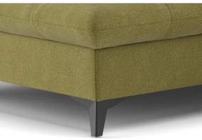 MARANO balos sarokkanapé, kihúzható, olívazöld