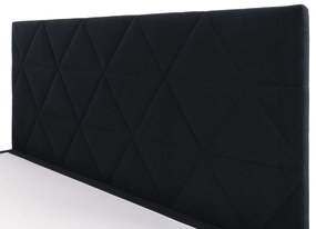 Franciaágy 160 cm Botones (fekete) (ágyráccsal)  (tárolóhellyel). 1116777