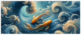 Kép - Aranyhalak (120x50 cm)