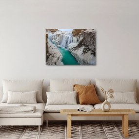 Üveg kép - Izlandi természet (70x50 cm)