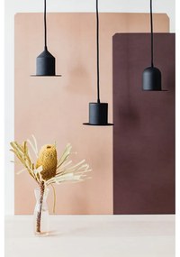 Hat 3 db fekete függőlámpa - EMKO