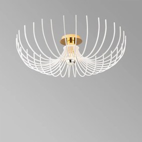 Aspendos N-640 fehér fém függőlámpa, Ø56 cm