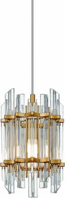 ZUMA LINE P0556-01D-V7V7 ALEXANDRIA Kristály Függesztett Lámpa Arany E14 IP20
