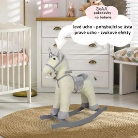 INFANTASTIC Hintaló Unicorn 74 x 30 x 64 cm ezüst