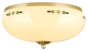 Orion DL 7-674 - Mennyezeti lámpa LANDHAUS 3xE27/60W/230V átm. 35 cm réz/bézs