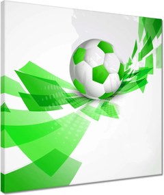 Vászonkép 40x40 Zöld focilabda