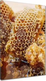 Vászonkép 80x120 Sárga méhsejt