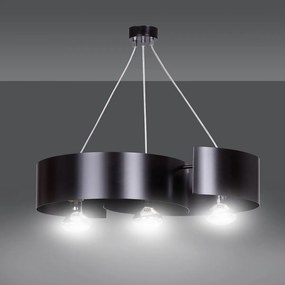 Emibig modern függeszték vixon króm fekete emi284/3