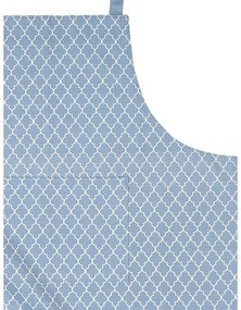 Arabesk világoskék pamut konyhai kötény - Tiseco Home Studio