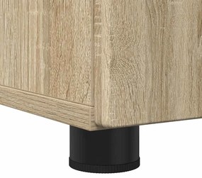 Fürdőszoba bútor szett 3 pcs sonoma tölgy 76.5 x 35 x 64 cm