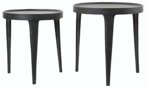 Kerek tárolóasztal szett 2 db-os ø 43 cm Tobias – Light & Living