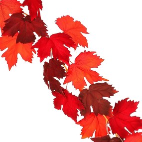 Őszi műfüzér Juhar sötétvörös, 170 cm