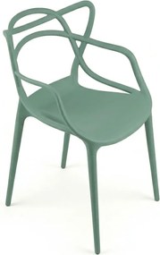 Zsályazöld műanyag szék KATO