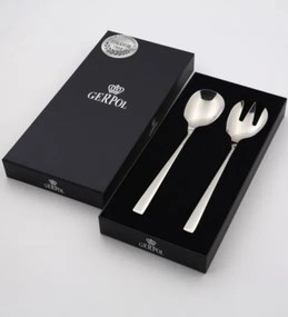 Gerpol Szett 2 Db Saláta Evőeszköz Fényes Kanál És Villa Apollo