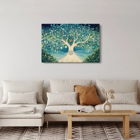Kép – Mágikus fa spirálokkal (90x60 cm)