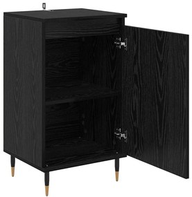 Széf 2 pcs Fekete tölgy 40 x 35 x 70 cm Műszaki fa és vas