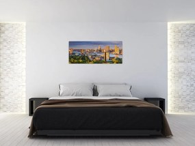 Kép - panoráma Rotterdam, Hollandia (120x50 cm)