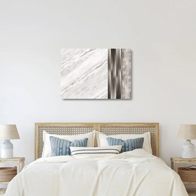 Üveg kép - Márvány ezüst vonalakkal (70x50 cm)
