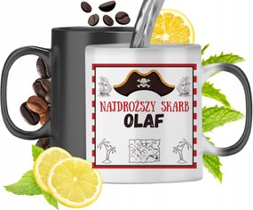 Mágikus bögre Olafnak Fekete matt nyomott mintával 330ml