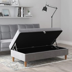 Világosszürke bársony lábtartó Lilly – Støraa