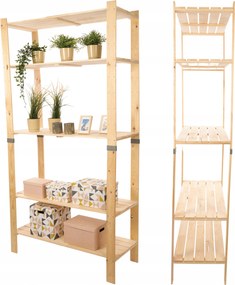 Könyvespolc játékpolc fa könyvespolc kamra 230cm Széles