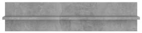 2 db betonszürke forgácslap fali polc 80 x 11,5 x 18 cm
