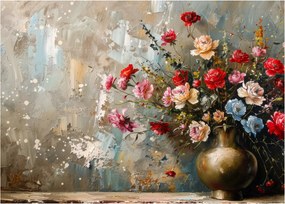 Üveg kép - Virágváza (70x50 cm)