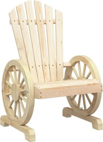 vidaXL tömör fenyőfa kerti Adirondack szék
