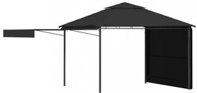 antracit pavilon dupla kibővített tetővel 3x3x2,75 m 180 g/m²