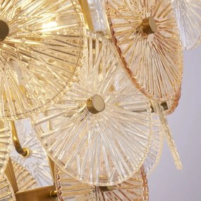 Searchlight 88210-9BZ - Csillár láncon WAGON WHEEL 9xG9/33W/230V bronz