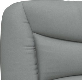 világosszürke szövet fejtámla párna Hvar 140 cm