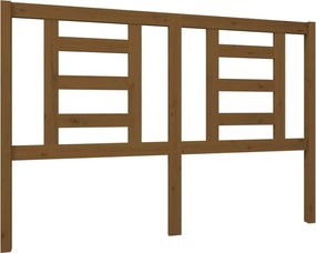 vidaXL mézbarna tömör fenyőfa ágyfejtámla 146 x 4 x 100 cm