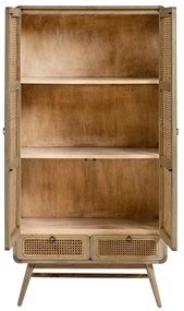 Natúr színű mindifa ruhásszekrény 90x175 cm Nalu – Kave Home