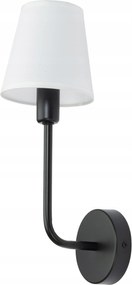 Szállodai lámpaernyős fali lámpa fekete Arte