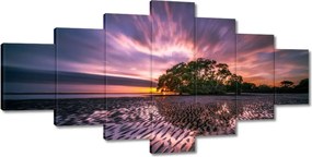 Festmények 210x100 Gyönyörű lila tájkép