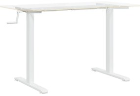 fehér acél álló asztalváz (94-135) x 60 x (70-114) cm
