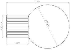 Borvörös fali lámpa Orbital – Sollux