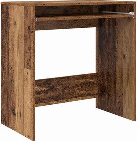 vidaXL Asztal fiókkal tárolóval Öreg fa 77,5 x 43 x 79 cm Faanyag